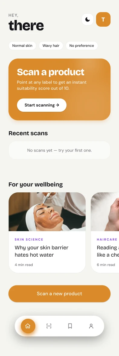 TruWiz Home screen