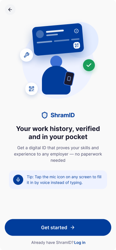 ShramID — Onboarding